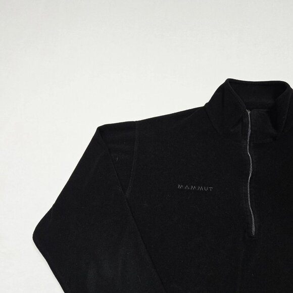 Mammut Tecnopile Sweatshirt Womens Black Fleece Half‎ Zip Streetwear Pullover M - Picture 3 of 13